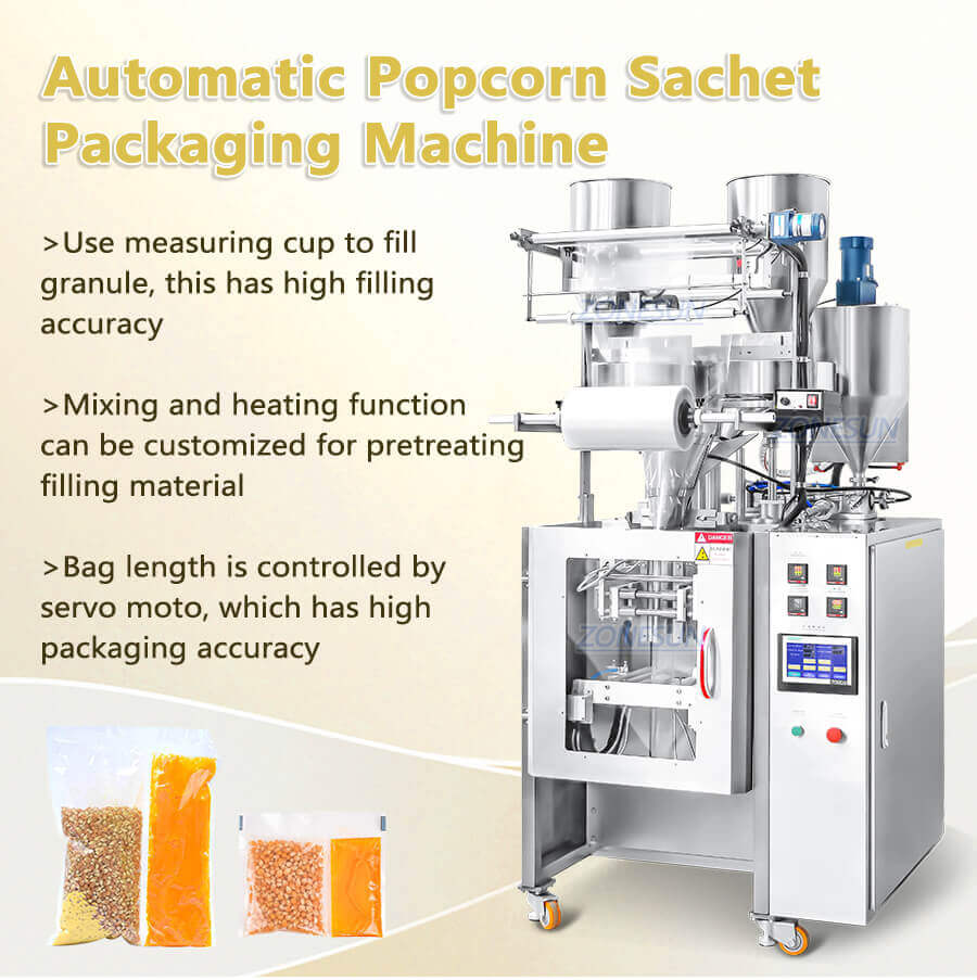 Popcorn Packing Machine-ZONESUN TECHNOLOGY LIMITED