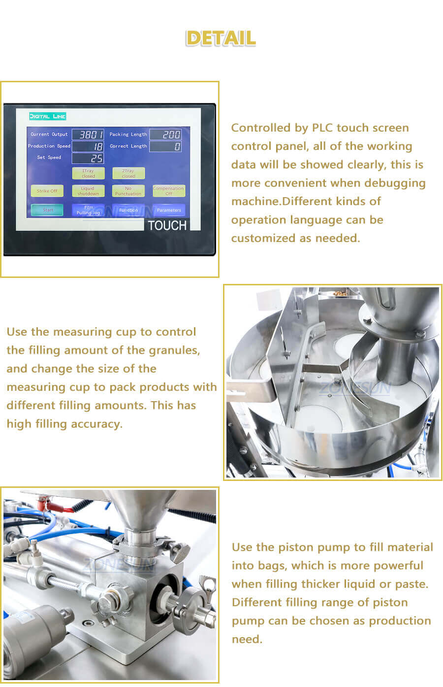 Popcorn Packing Machine-ZONESUN TECHNOLOGY LIMITED