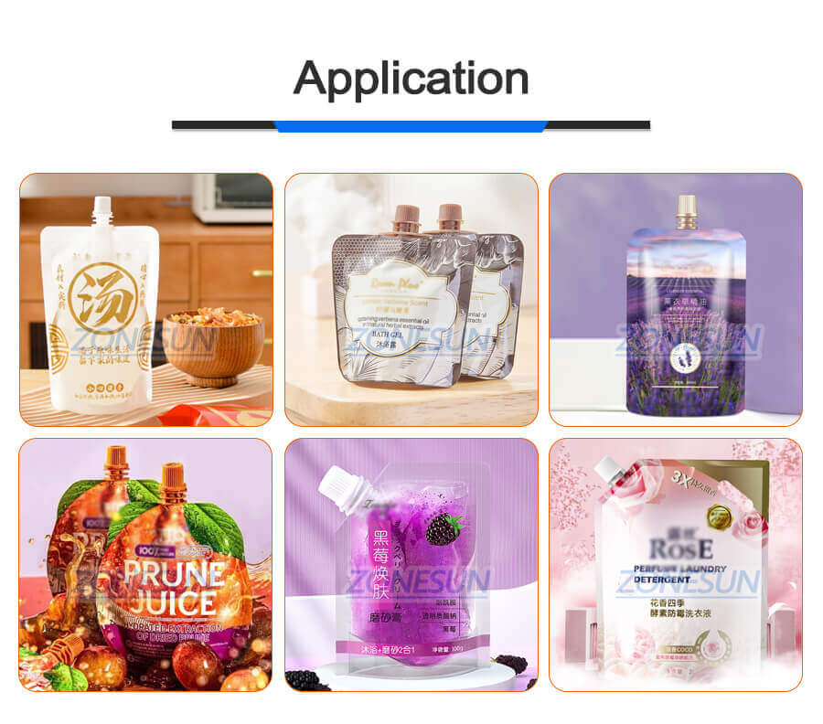Spout Pouch Filling Capping Machine-ZONESUN TECHNOLOGY LIMITED