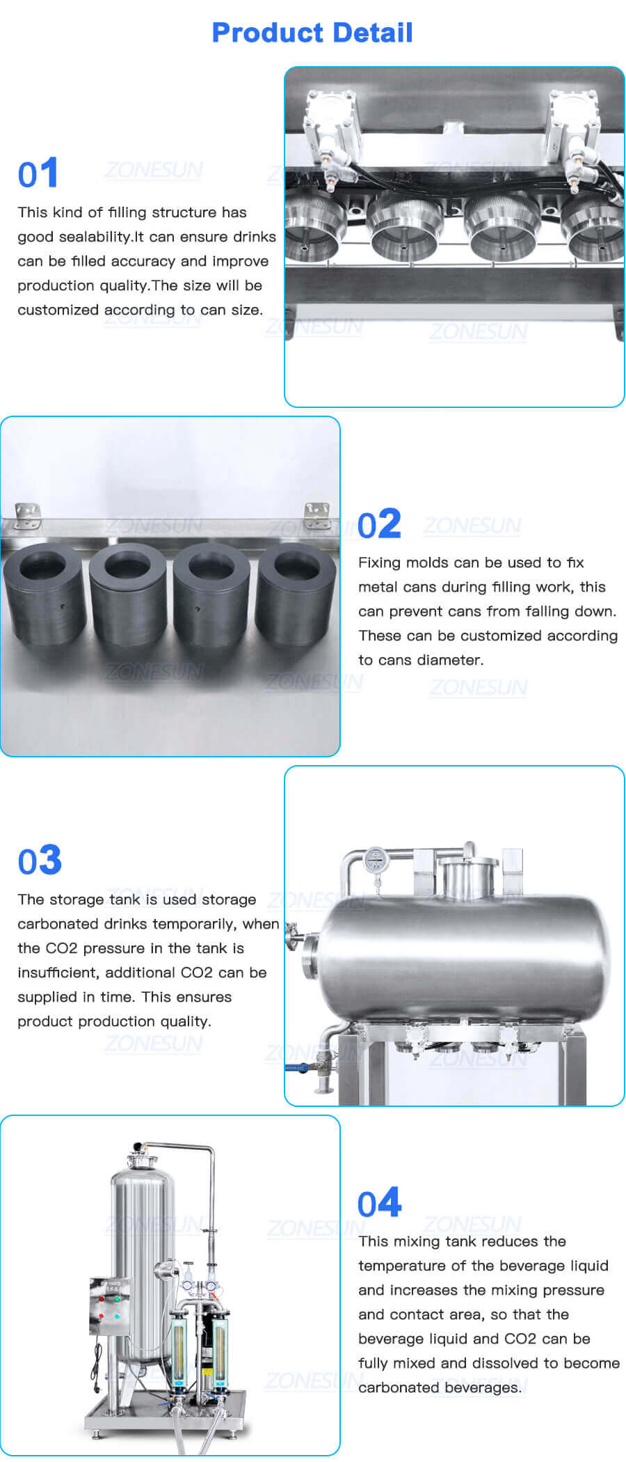 Beverage Cans Filling Machine-ZONESUN TECHNOLOGY LIMITED
