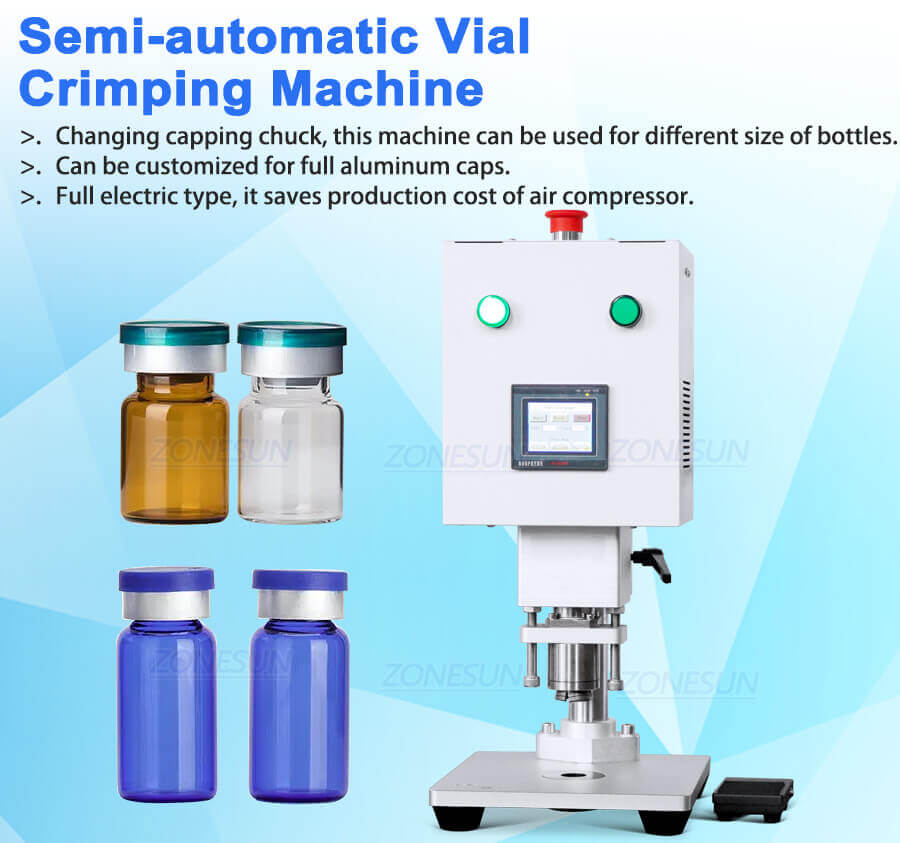 Desktop Vial Capping Machine-ZONESUN TECHNOLOGY LIMITED
