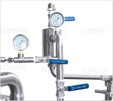 Steam Vacuum Capping Machine-ZONESUN TECHNOLOGY LIMITED