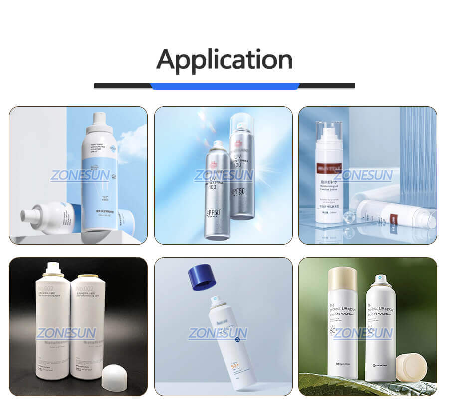Spray Can Filling Capping Machine-ZONESUN TECHNOLOGY LIMITED