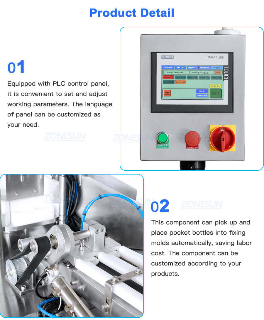 Credit Card Spray Filling Capping Machine-ZONESUN TECHNOLOGY LIMITED