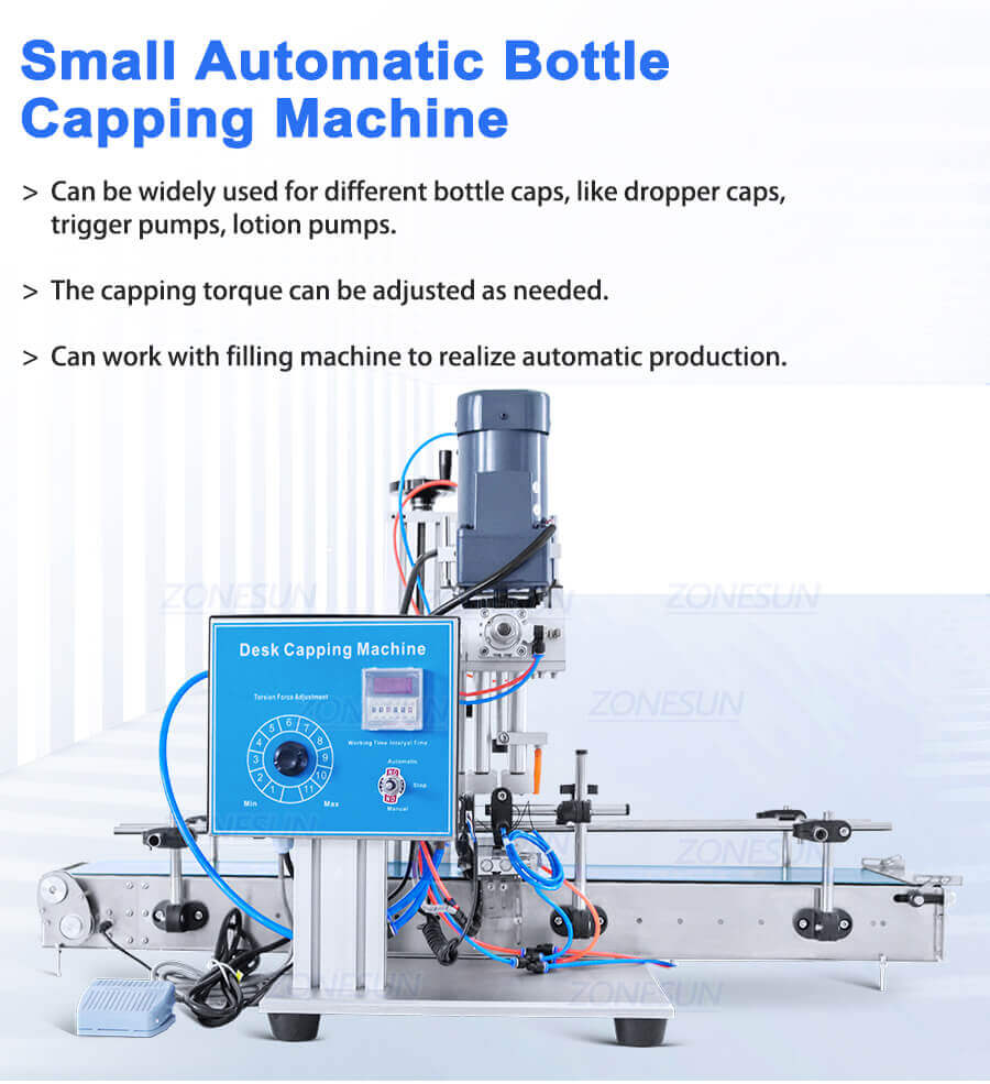 Desktop Automatic Capping Machine-ZONESUN TECHNOLOGY LIMITED