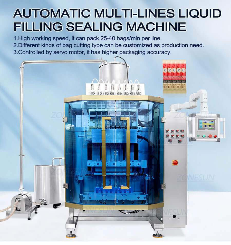 Multi-lines Filling Sealing Machine-ZONESUN TECHNOLOGY LIMITED