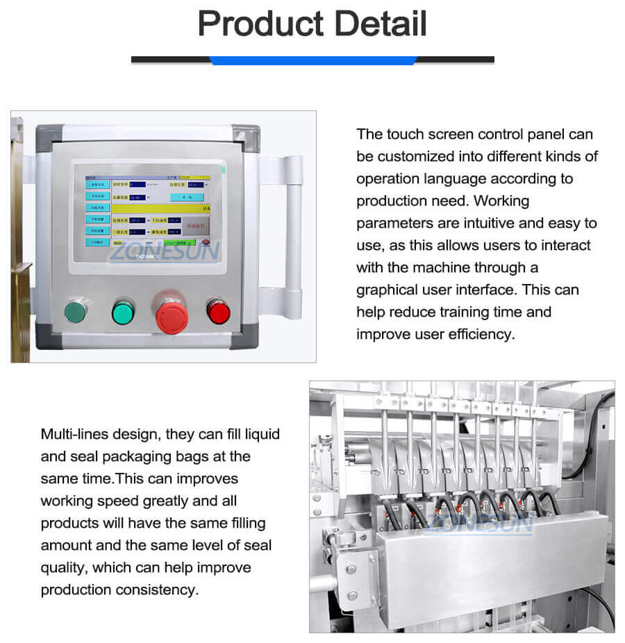Multi-lines Filling Sealing Machine-ZONESUN TECHNOLOGY LIMITED