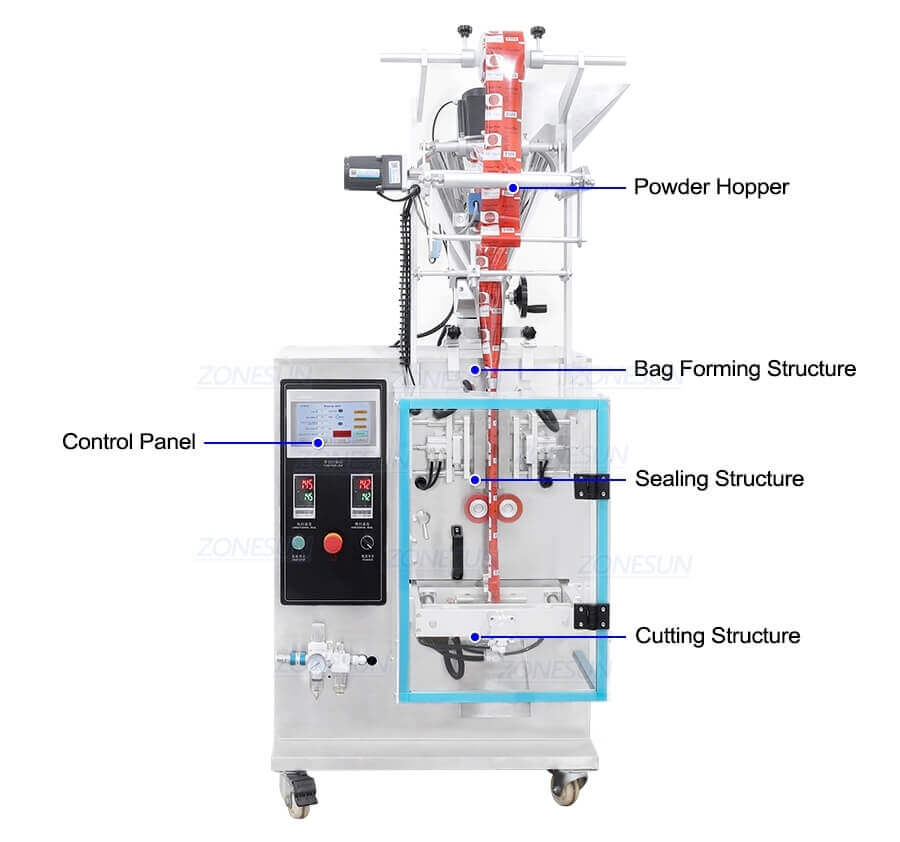 VFFS Powder Packgaing Machine-ZONESUN TECHNOLOGY LIMITED