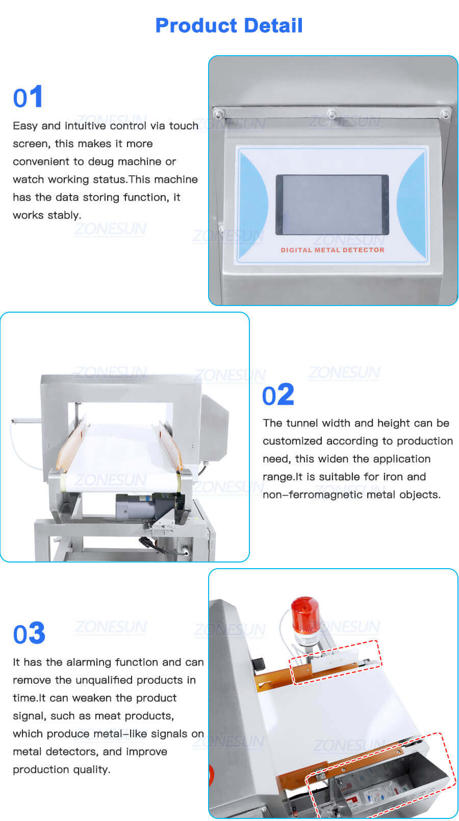 Industrial Metal Detectors Machine-ZONESUN TECHNOLOGY LIMITED