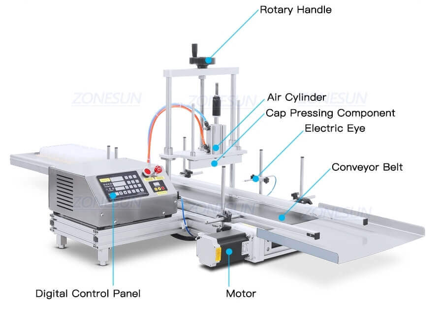 Desktop Bottle Capping Pressing Machine-ZONESUN TECHNOLOGY LIMITED