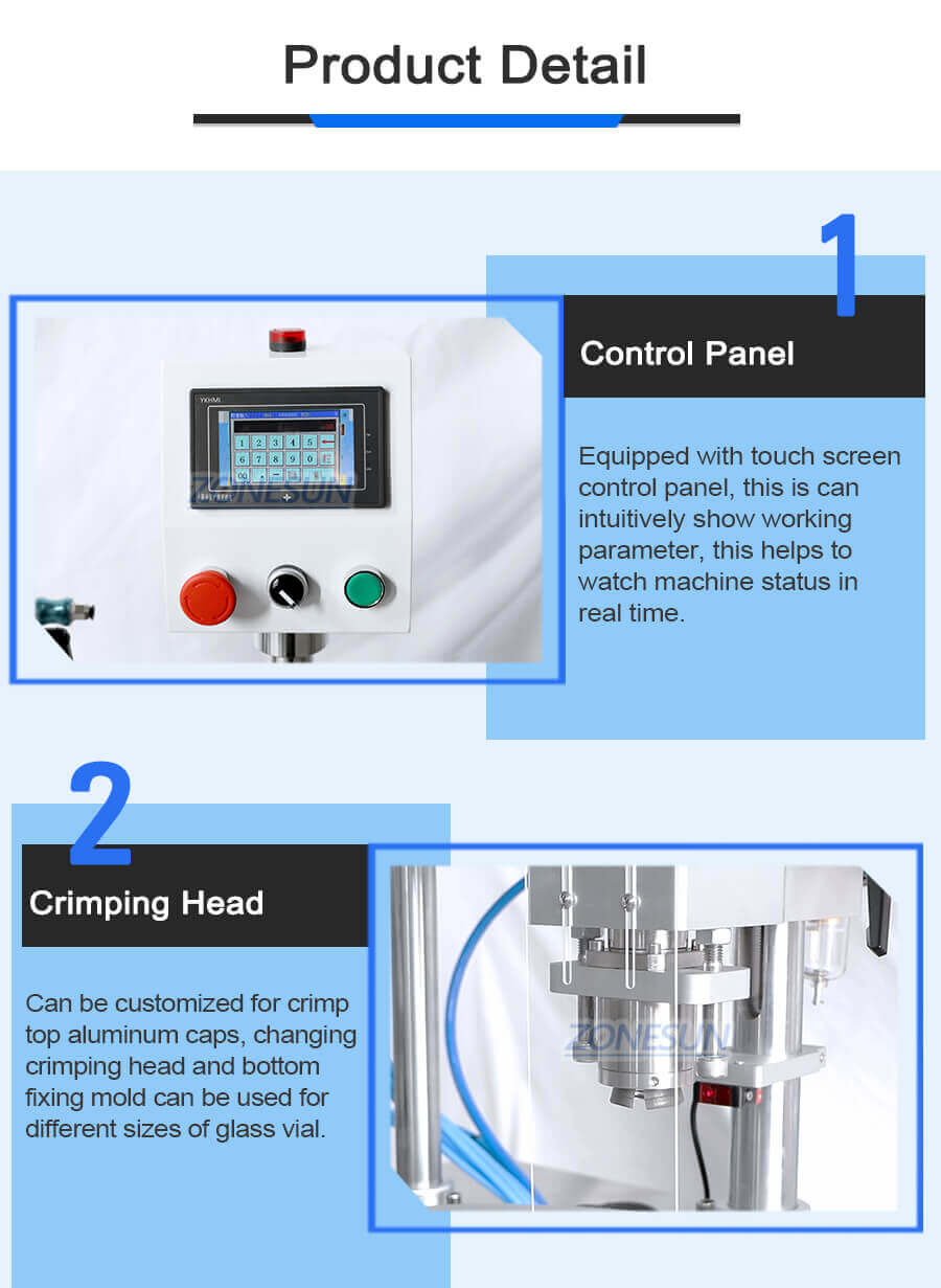Glass Vial Bottle Capping Machine-ZONESUN TECHNOLOGY LIMITED