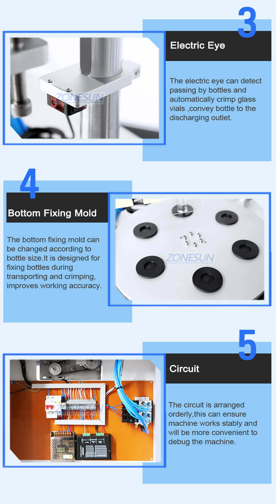 Glass Vial Bottle Capping Machine-ZONESUN TECHNOLOGY LIMITED