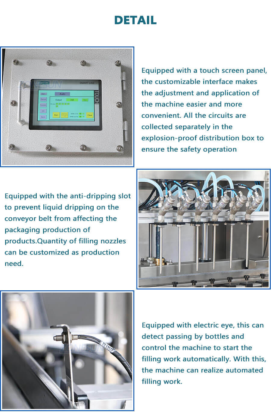 Gravity Liquid Filling Machine-ZONESUN TECHNOLOGY LIMITED