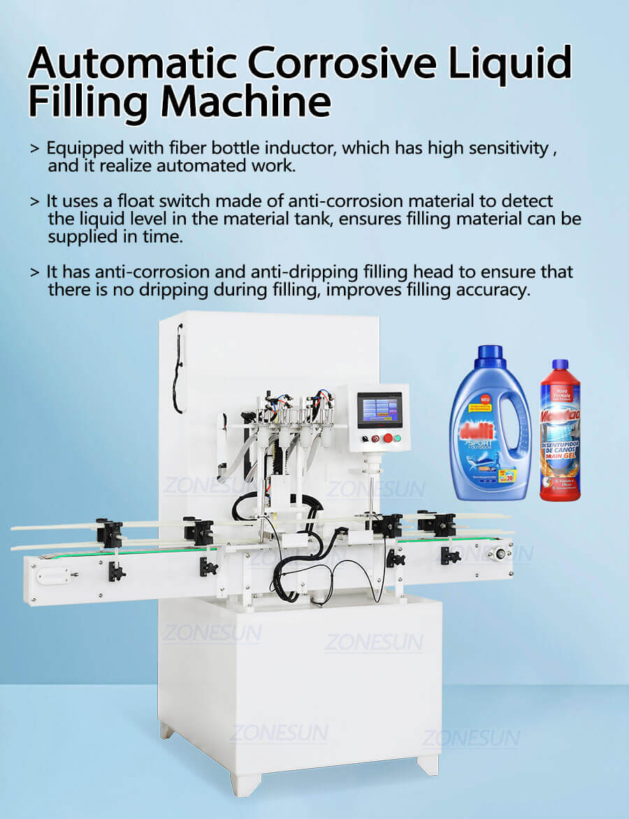 Corrosive Liquid Filling Machine-ZONESUN TECHNOLOGY LIMITED