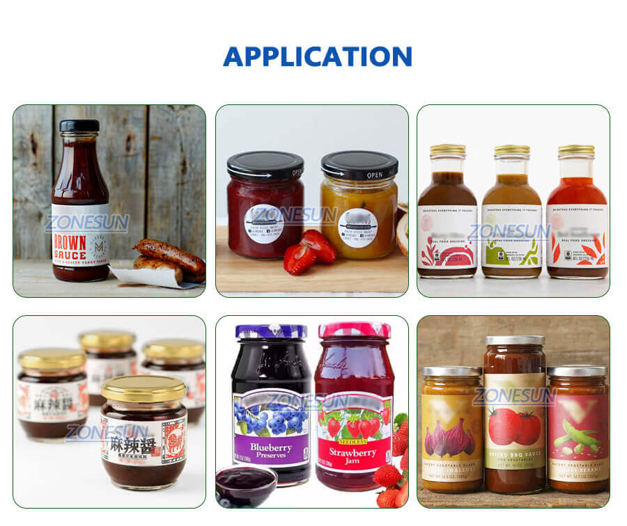Sauce Jar Paste Filling Line-ZONESUN TECHNOLOGY LIMITED