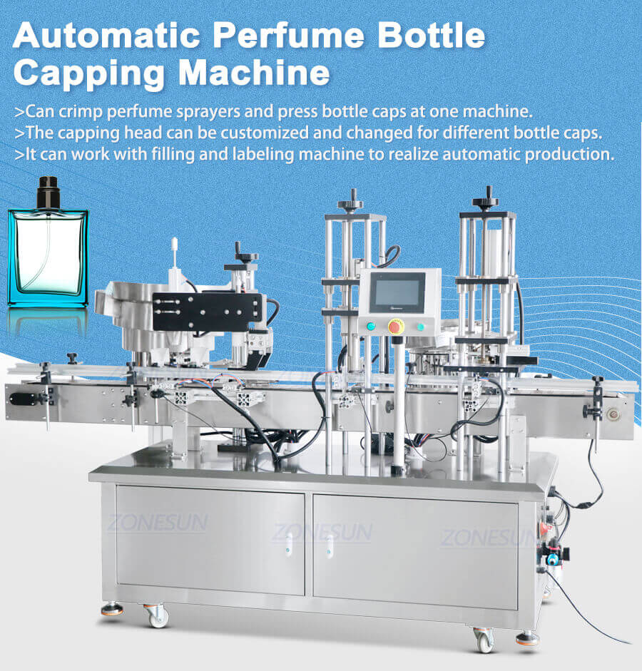 Perfume Bottles Capping Machine-ZONESUN TECHNOLOGY LIMITED