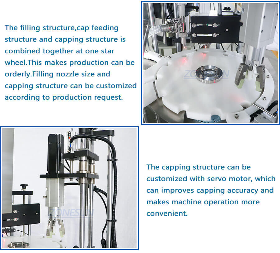 Rotary Paste Filling And Capping Machine-ZONESUN TECHNOLOGY LIMITED