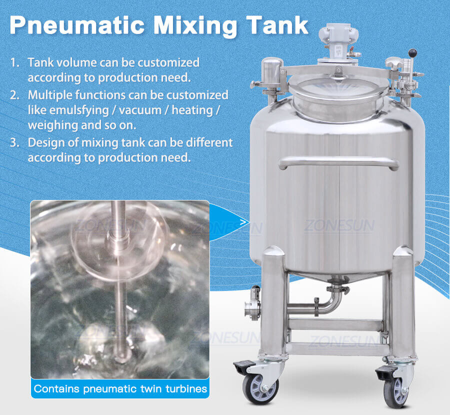 Pneumatic Perfume MixingTank-ZONESUN TECHNOLOGY LIMITED