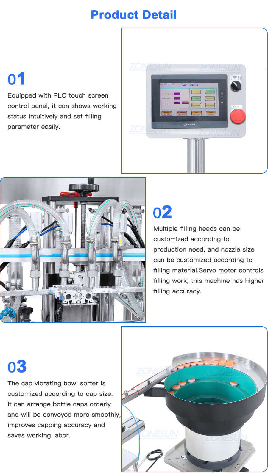 Oil Cans Filling Cap Pressing Machine-ZONESUN TECHNOLOGY LIMITED
