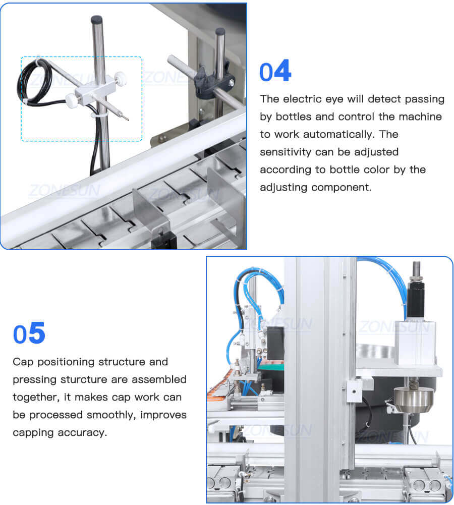Oil Cans Filling Cap Pressing Machine-ZONESUN TECHNOLOGY LIMITED