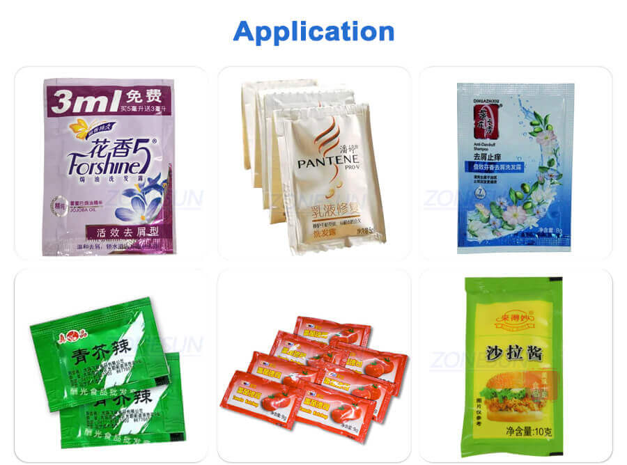 Double Lane Paste Sachet filling sealing machine-ZONESUN TECHNOLOGY LIMITED