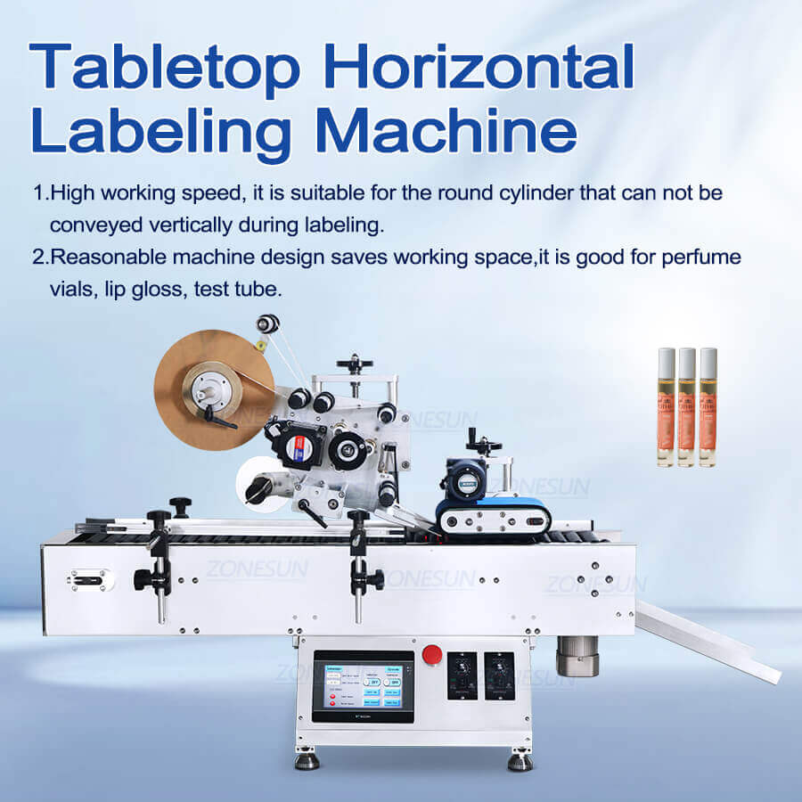 Tabletop Horizontal Labeling Machine-ZONESUN TECHNOLOGY LIMITED