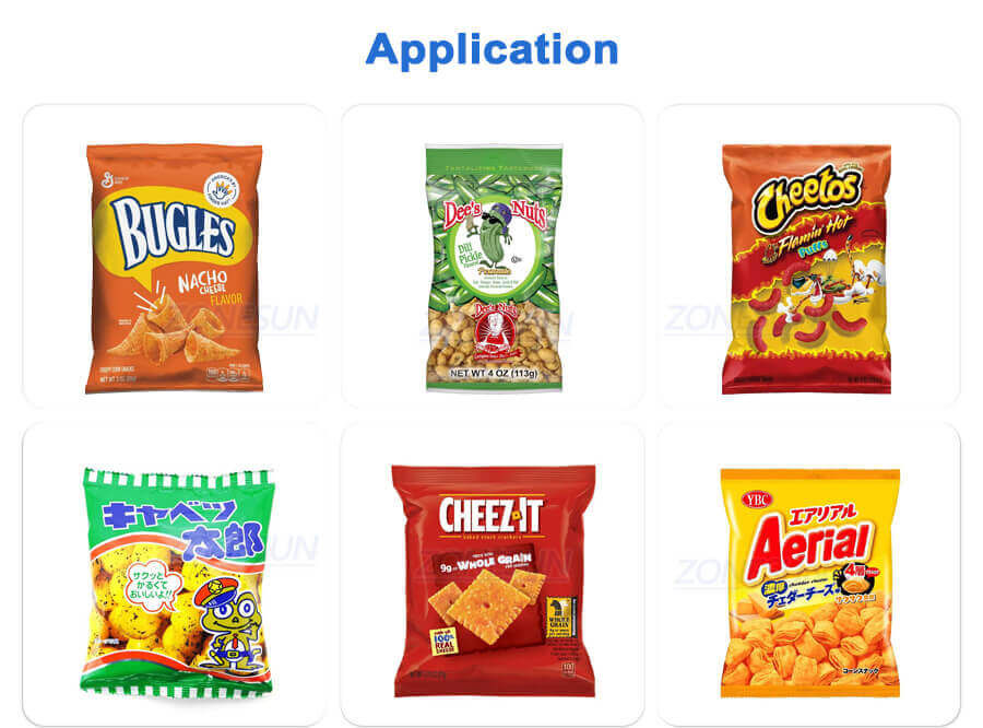 Three Heads Granule Bag Filling Sealing Machine-ZONESUN TECHNOLOGY LIMITED