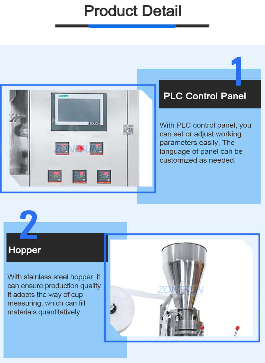 Tea Bag Filling And Sealing Machine-ZONESUN TECHNOLOGY LIMITED