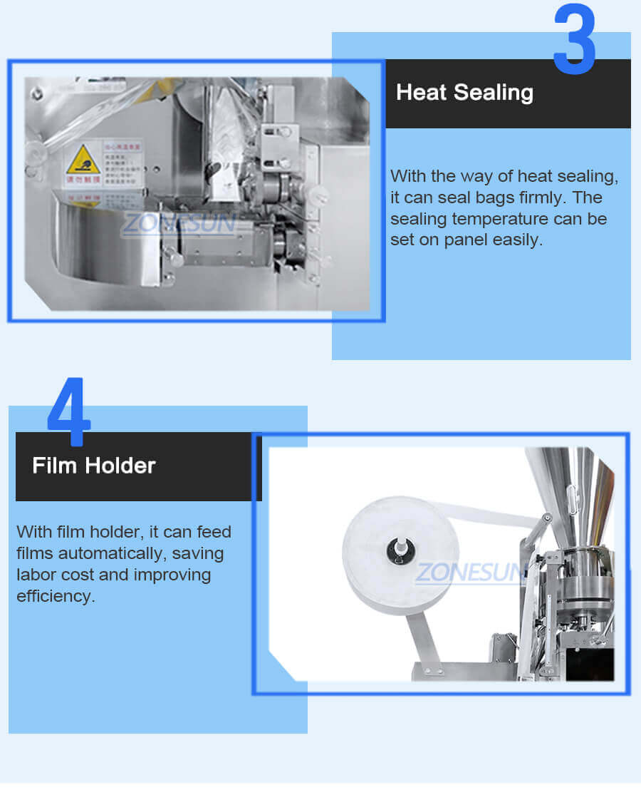 Tea Bag Filling And Sealing Machine-ZONESUN TECHNOLOGY LIMITED