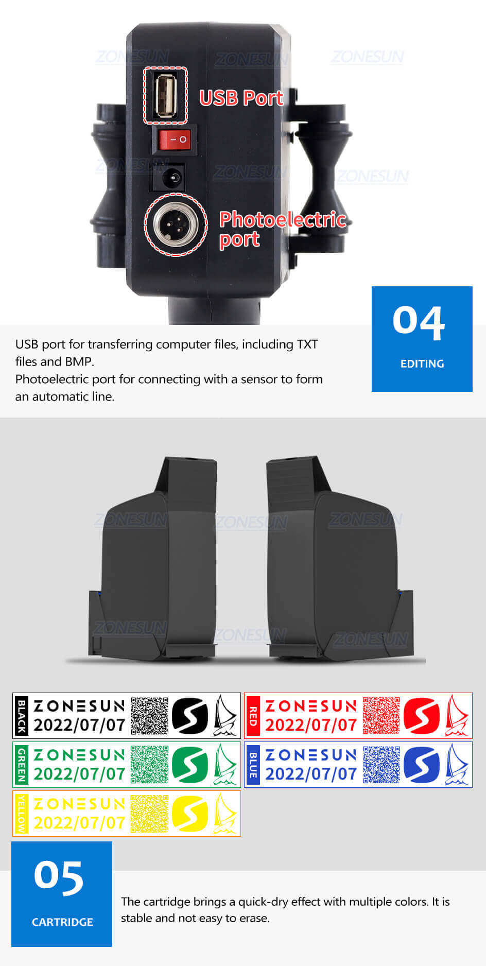 Handheld Inkjet Printer-ZONESUN TECHNOLOGY LIMITED