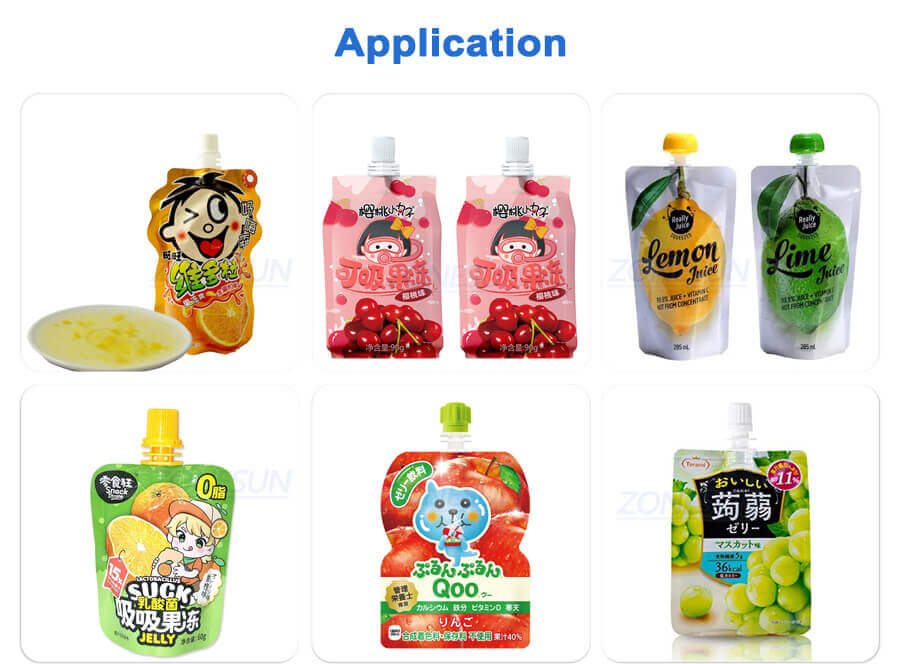 Rotary Spout Pouch Filling Capping Machine-ZONESUN TECHNOLOGY LIMITED