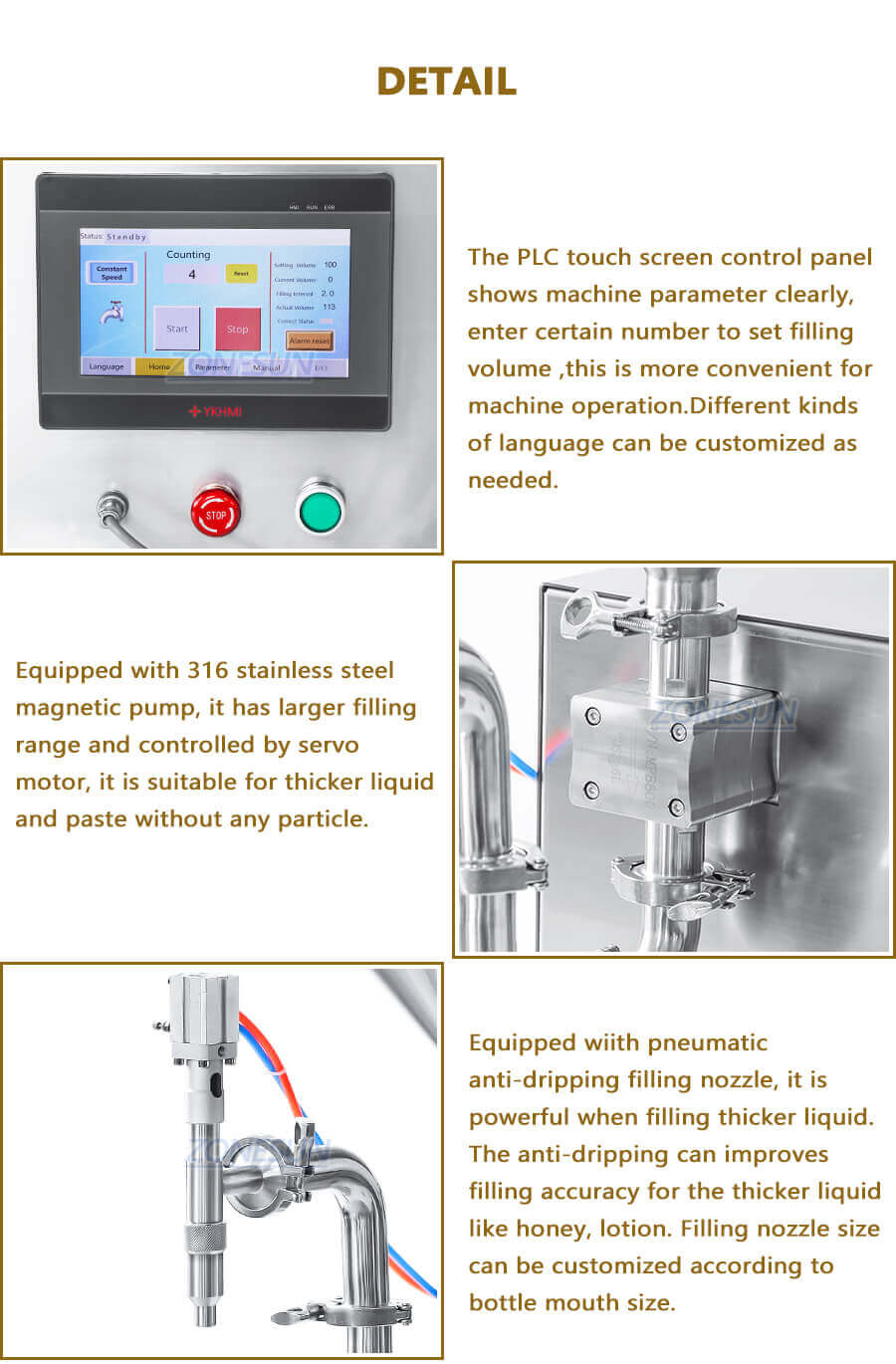 Large Flow Paste Filling Machine-ZONESUN TECHNOLOGY LIMITED