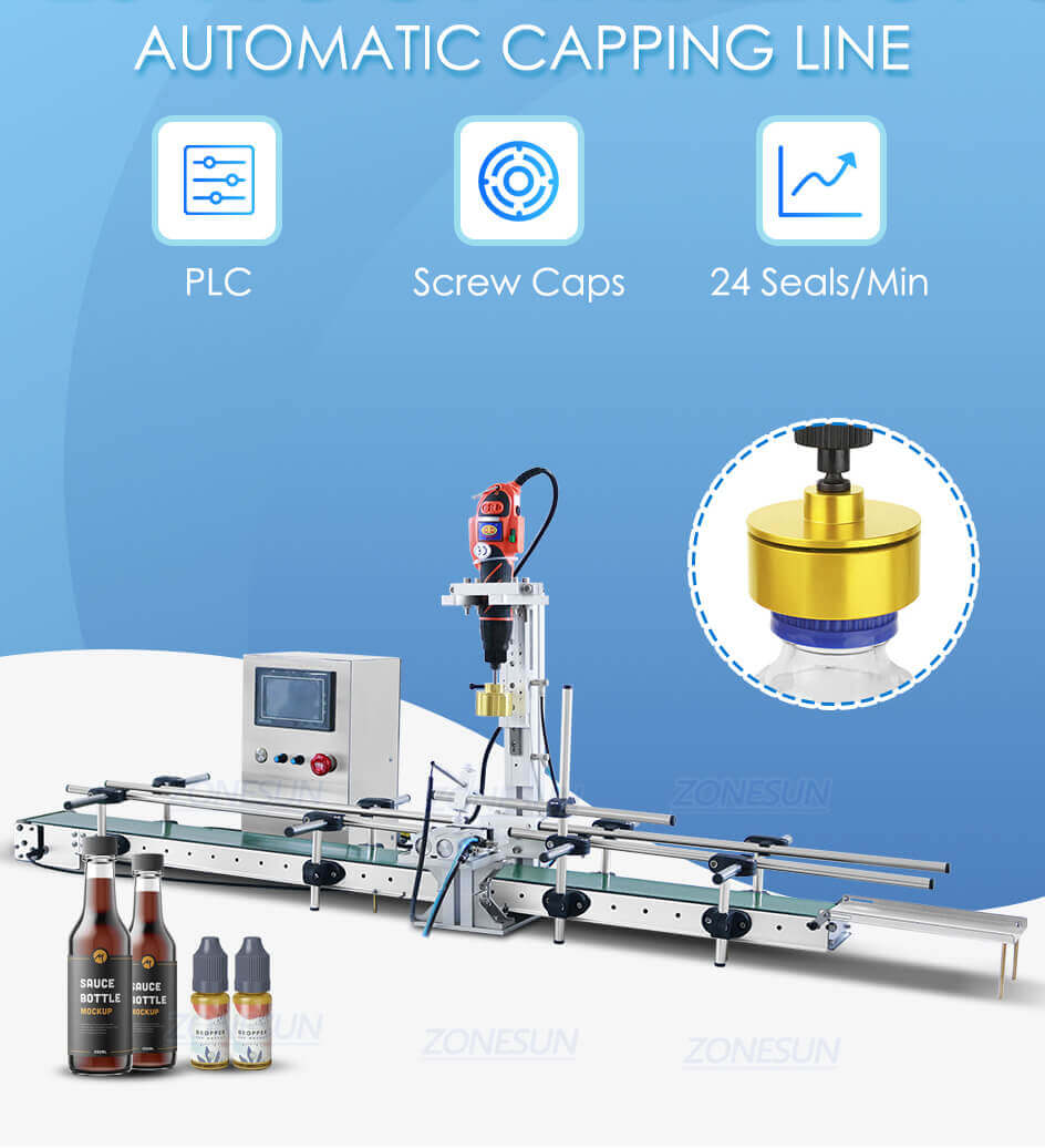 Automatic Bottle Capping Machine-ZONESUN TECHNOLOGY LIMITED