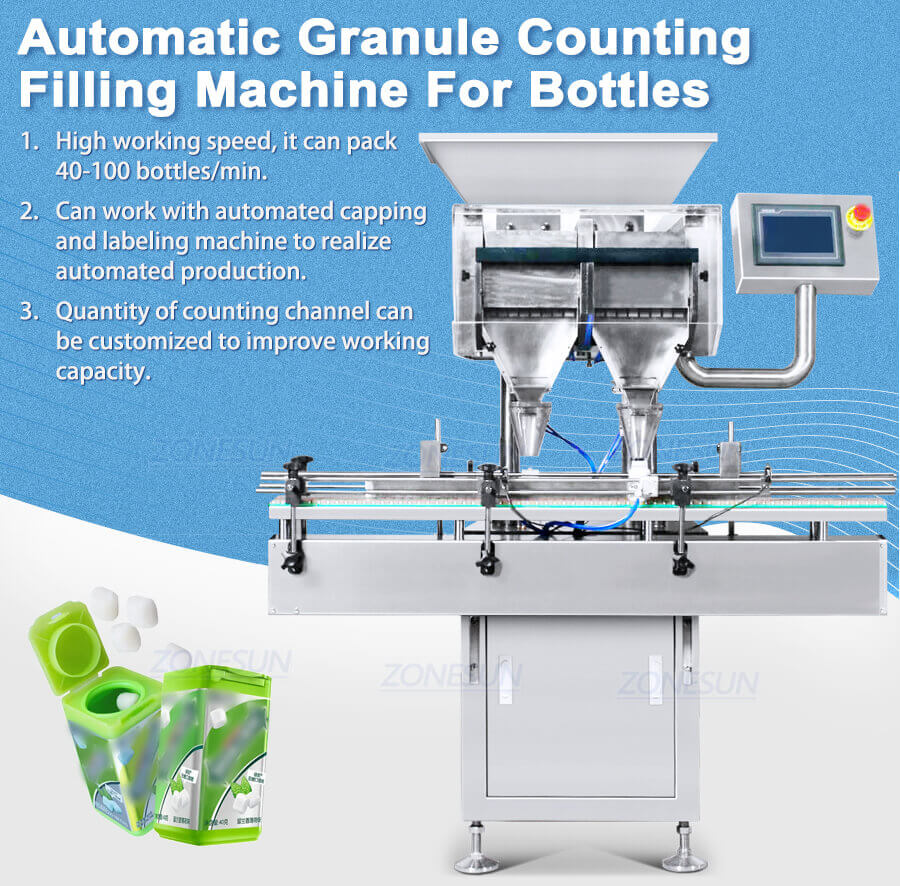 Bottles Counting Filling Machine-ZONESUN TECHNOLOGY LIMITED