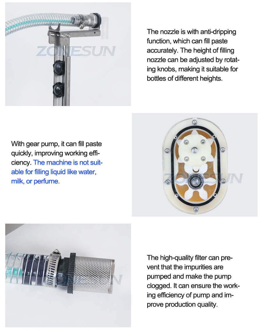 Paste Weighing Filling Machine-ZONESUN TECHNOLOGY LIMITED