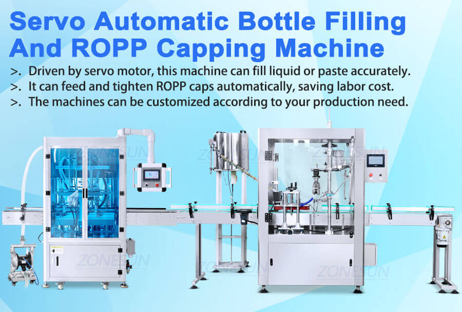 Ropp Tamper Proof Bottles Filling Line-ZONESUN TECHNOLOGY LIMITED