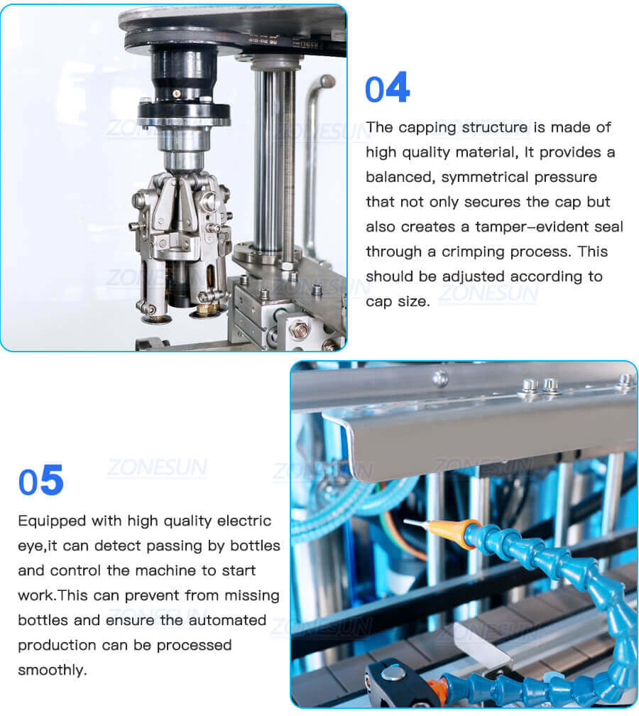 Ropp Tamper Proof Bottles Filling Line-ZONESUN TECHNOLOGY LIMITED