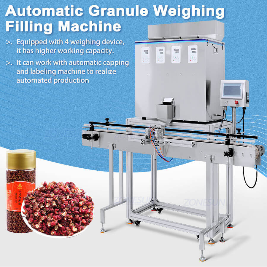 Automatic Granule Weighing Filling Machine-ZONESUN TECHNOLOGY LIMITED