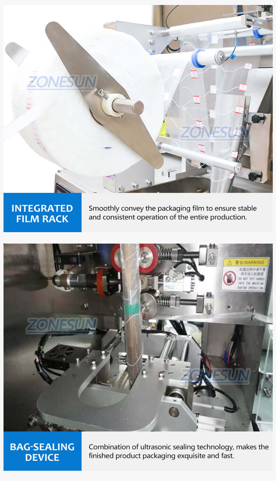 Pyramid Triangle Tea Bag Packing Machine-ZONESUN TECHNOLOGY LIMITED