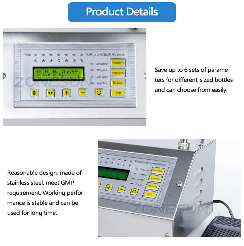 Cosmetic Liquid Filling Machine-ZONESUN TECHNOLOGY LIMITED