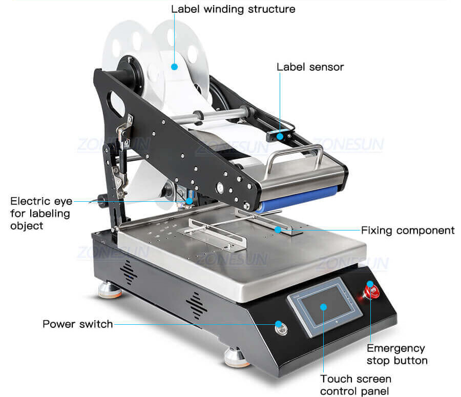 Flat Surface Labeling Machine-ZONESUN TECHNOLOGY LIMITED