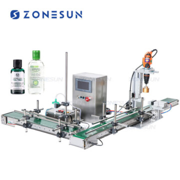 4 Heads Corrosive Liquid Filling Line - ZONESUN TECHNOLOGY LIMITED