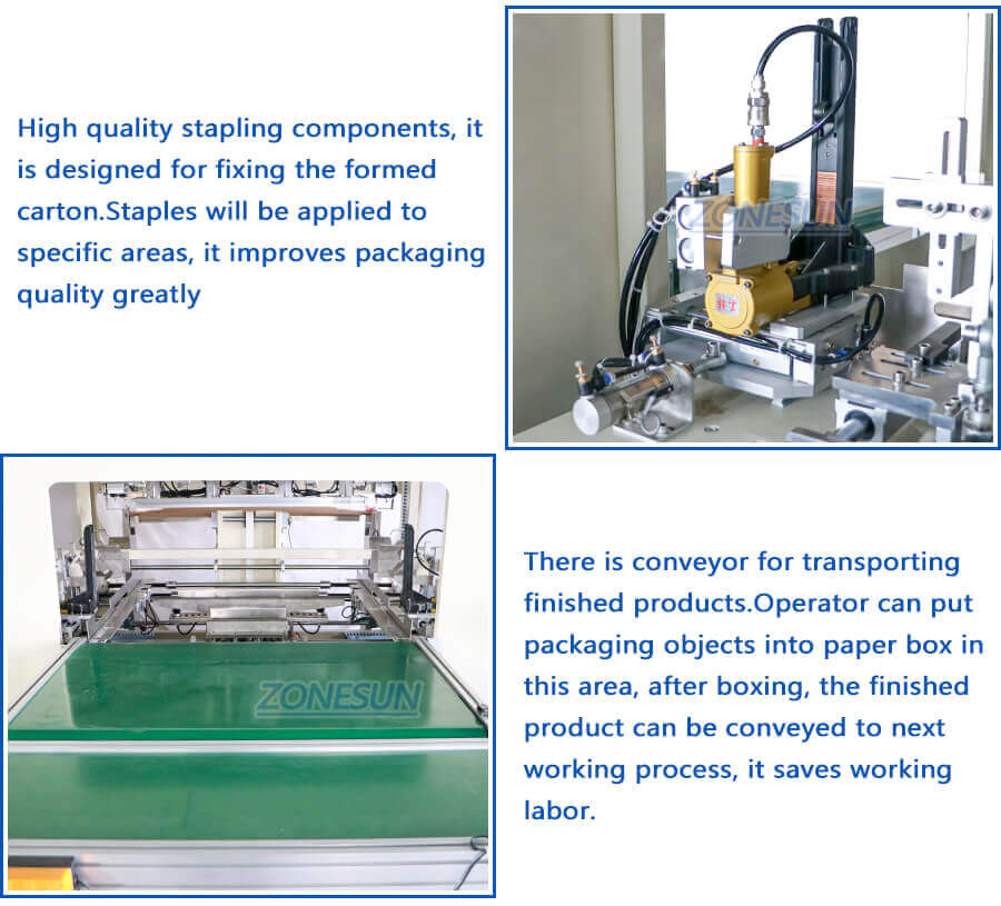 Automatic Carton Folding Stapling Machine-ZONESUN TECHNOLOGY LIMITED