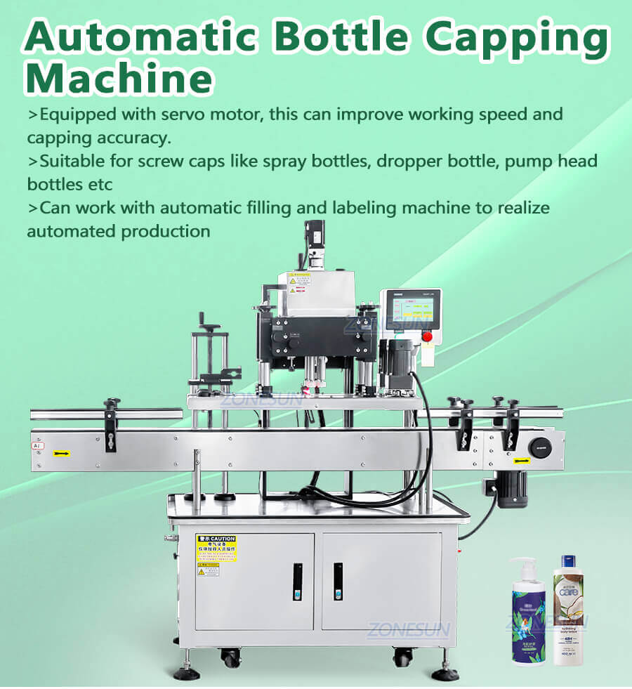 Servo Motor Cosmetic Bottle Capping Machine-ZONESUN TECHNOLOGY LIMITED