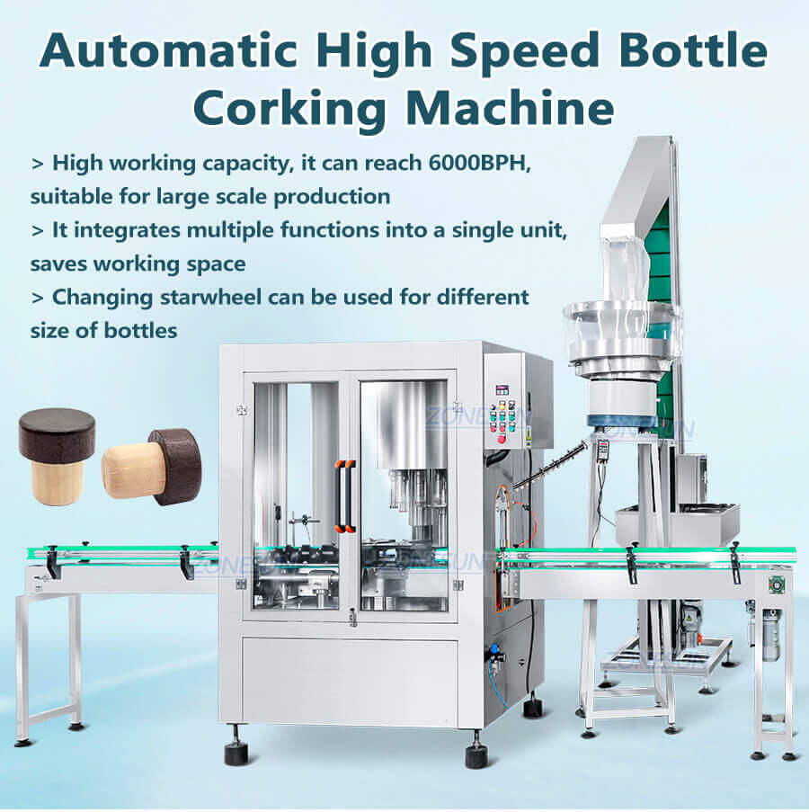 Rotary Wine Bottle Cork Capping Pressing Machine-ZONESUN TECHNOLOGY LIMITED