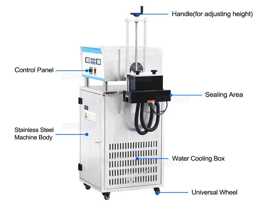 Water-cooled Electromagnetic Induction Heat Sealing Machine-ZONESUN TECHNOLOGY LIMITED