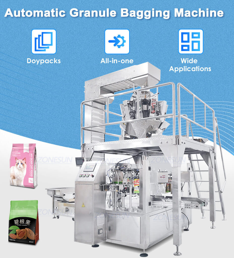 Full Automatic Granule Bag Packaging Machine-ZONESUN TECHNOLOGY LIMITED