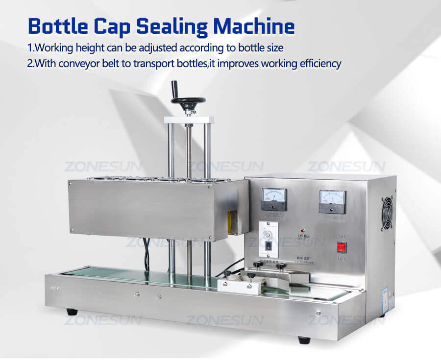 Sharp Mouth Bottle Cap Aluminium Foil Induction Sealing Machine-ZONESUN TECHNOLOGY LIMITED