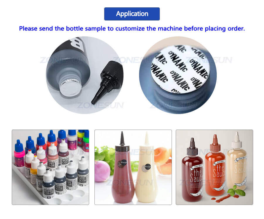 Sharp Mouth Bottle Cap Aluminium Foil Induction Sealing Machine-ZONESUN TECHNOLOGY LIMITED