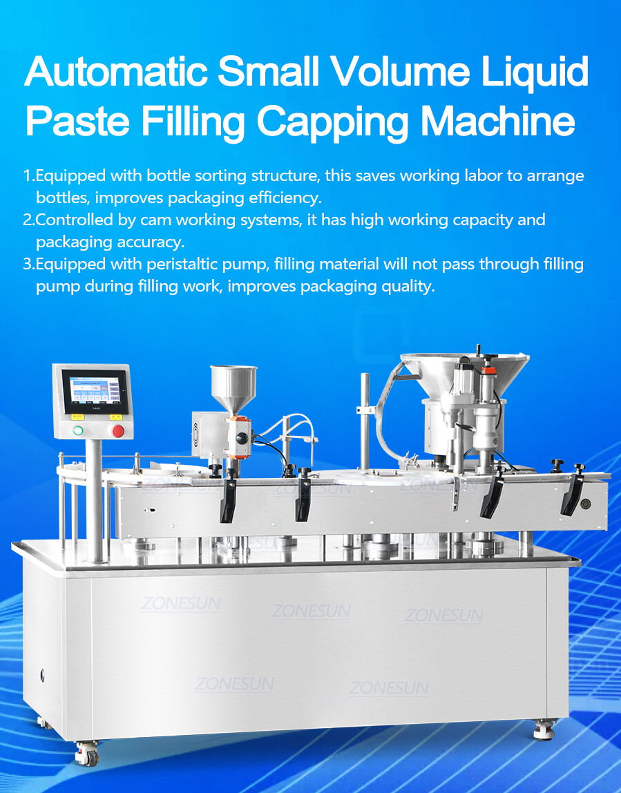 Nail Polish Filling Capping Machine-ZONESUN TECHNOLOGY LIMITED